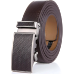 Wholesale Men's Leather Ratchet Belt with Matching Textured Buckle 8696 - Image 11
