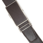 Wholesale Men's Leather Ratchet Belt with Matching Textured Buckle 8696 - Image 7