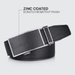 Wholesale Men's Leather Ratchet Belt with Matching Textured Buckle 8696 - Image 12
