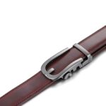 Wholesale Retro Men's Ratchet Belt Genuine Leather Luxury Automatic Belt DC8692 - Image 2