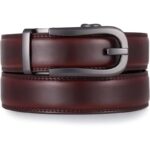 Wholesale Retro Men's Ratchet Belt Genuine Leather Luxury Automatic Belt DC8692 - Image 4