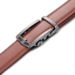 Wholesale Men's Leather Ratchet Belt - Minimalist Sliding Buckle | Bonitogo DC8693 - Image 4