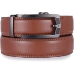 Wholesale Men's Leather Ratchet Belt - Minimalist Sliding Buckle | Bonitogo DC8693 - Image 2