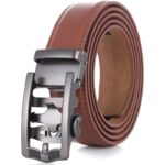 Wholesale Men's Leather Ratchet Belt - Minimalist Sliding Buckle | Bonitogo DC8693 - Image 8