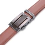 Wholesale Men's Ratchet Belt Genuine Leather - DC 8698 Premium Automatic Buckle Mechanical Belts Bulk Supplier - Image 8
