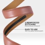 Wholesale Men's Ratchet Belt Genuine Leather - DC 8698 Premium Automatic Buckle Mechanical Belts Bulk Supplier - Image 7