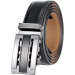 Wholesale Men's Ratchet Belt Genuine Leather - DC 8698 Premium Automatic Buckle Mechanical Belts Bulk Supplier - Image 5