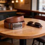 Wholesale Men's Ratchet Belt Genuine Leather - DC 8698 Premium Automatic Buckle Mechanical Belts Bulk Supplier - Image 4