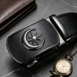 [Wholesale] Star & Moon Automatic Belt – Black Matte Ratchet Buckle, Premium Leather Style DC8678 - Image 9