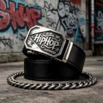 [Wholesale] Hip-Hop Fashion Belt – Heavy Duty Vintage Buckle, Leather Ratchet Strap DC86126 - Image 3