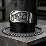 [Wholesale] Hip-Hop Fashion Belt – Heavy Duty Vintage Buckle, Leather Ratchet Strap DC86126 - Image 5