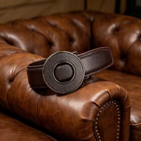 Wholesale Round Buckle Ratchet Belt