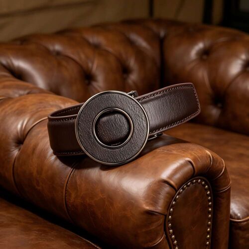 Wholesale Round Buckle Ratchet Belt