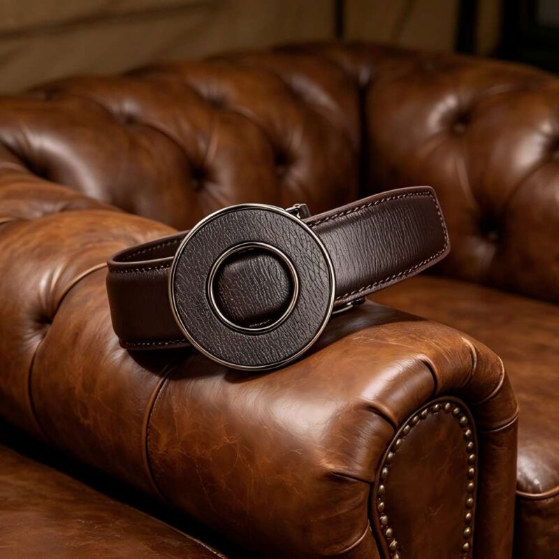 Wholesale Round Buckle Ratchet Belt