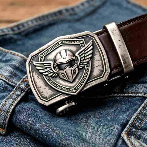 custom motorbike belt buckles