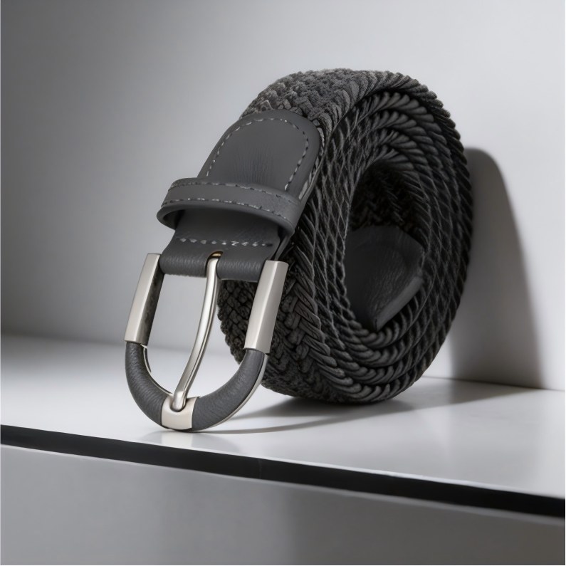 elastic braided golf belt