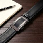 Wholesale Men's Low-Key Business Automatic Belt 86101 - Premium Minimalist Ratchet Dress Belt Supplier - Image 8