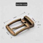 4.0cm Men's Alloy Pin Buckle for Belts – Wholesale Versatile Buckle for Business-Casual Trousers 40400 - Image 3