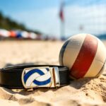 Custom Volleyball Logo Automatic Buckle Belt - Wholesale Factory Direct DC86138 - Image 5