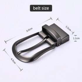 Men's 3.5cm Reversible Alloy Pin/Swivel Buckle – Premium Business-Casual Style 353 - Image 2
