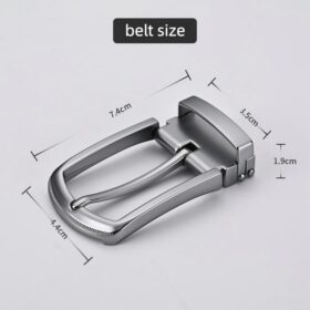 Men's 3.5mm Alloy Perforated Belt Buckle for Commute - Casual and Versatile Style  352 - Image 3