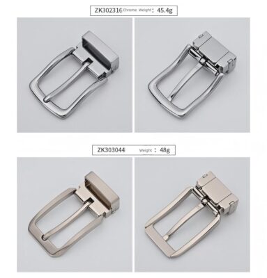 07-Men's Belt Buckle (1.2-inch30mm pin buckle) — Fits straps 2.7–2.95cm wide 30-X - Image 3