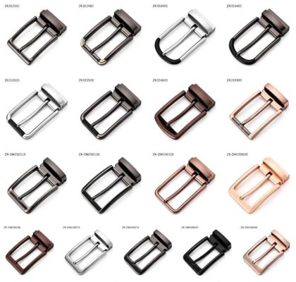 Minimalist and stylish men's pin buckle; 3.5cm genuine leather belt buckle head 35-0234 - Image 6