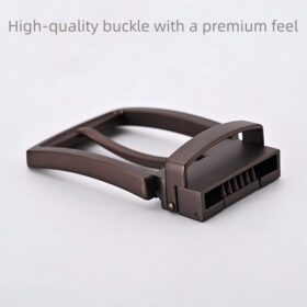 Minimalist and stylish men's pin buckle; 3.5cm genuine leather belt buckle head 35-0234 - Image 2