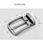 Wholesale minimalist and stylish men's pin-buckle leather belt head (3.5cm width)35350 - Image 2