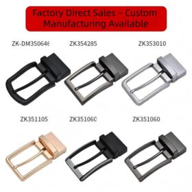Stylish Men's 3.5mm Rotating Pin Buckle with Swivel End Clip (Reversible Belt)350354 - Image 3