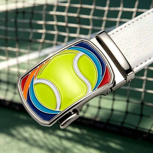 Tennis ball automatic buckle belt