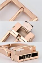 Wholesale pin clip zinc alloy men's high-end fashion casual versatile genuine leather belt buckle 354359 - Image 3